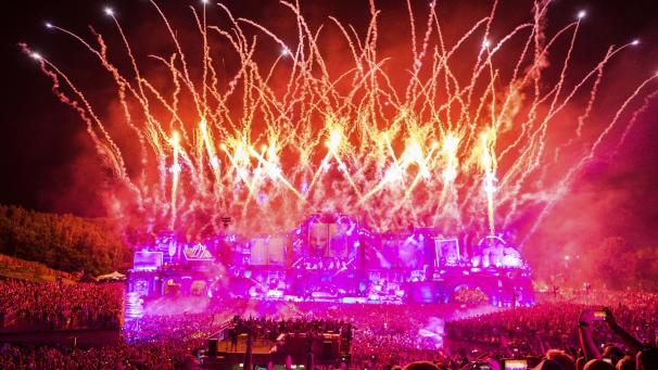 <p>Eine Aufnahme von ersten Tag des Tomorrowland-Festivals in Boom.</p>