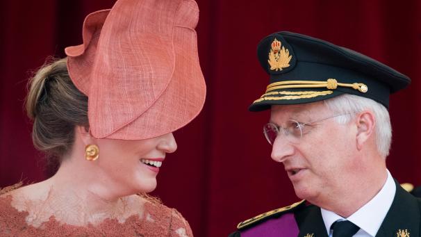 <p>König Philippe (rechts) hat die Politiker in seiner Ansprache dazu aufgerufen, nicht den Mut zu verlieren.</p>