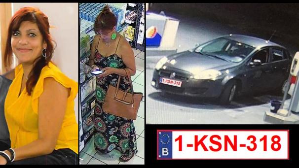 <p>Mit diesen Bildern wurde nach der 45-Jährigen gesucht. Die letzten Aufnahmen (r.) wurden in Awans gemacht, wo sie vor ihrem Verschwinden tankte.</p>