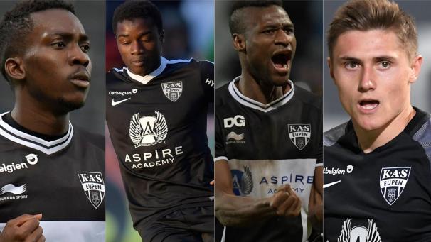 <p>Onyekuru, Wague, Sylla und Castro Montes (v.l.)</p>