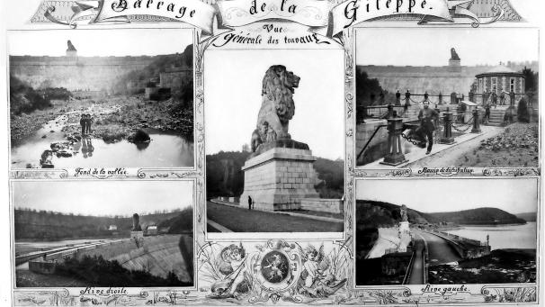 <p>Die Gileppetalsperre war seinerzeit eine Attraktion für Touristen, die nach Eupen kamen.</p>