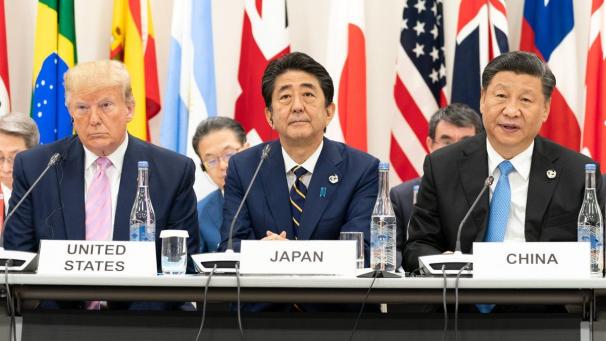 <p>Trotz böser Mienen: Beim G20-Treffen Ende Juni in Japan konnte die Welt noch auf eine Beilegung des Handelsstreits der USA mit China hoffen.</p>
