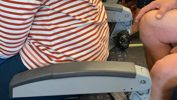 <p>Ein Flugzeugsitz ohne Rückenlehne? Laut easyJet habe auf diesem Platz niemand sitzen müssen.</p>