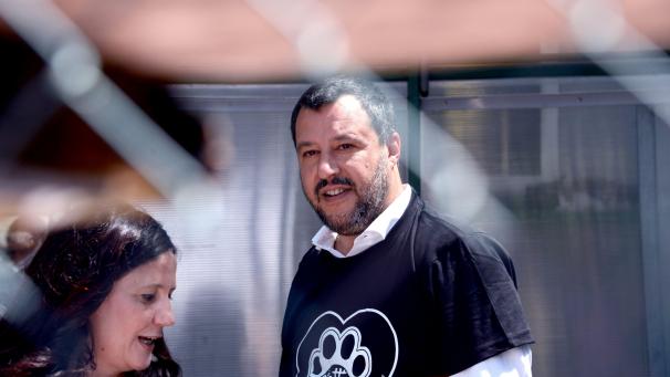 <p>Alle Augen sind auf ihn gerichtet: Vize-Premier und Innenminister Matteo Salvini.</p>