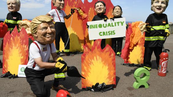 <p>Eigentlich sollte es in Biarritz um Ungleichheiten gehen: Die Brände im Amazonas-Gebiet funken dazwischen.</p>