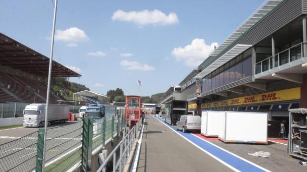 <p>Spa-Francorchamps rüstet sich für den Formel-1-Grand Prix.</p>