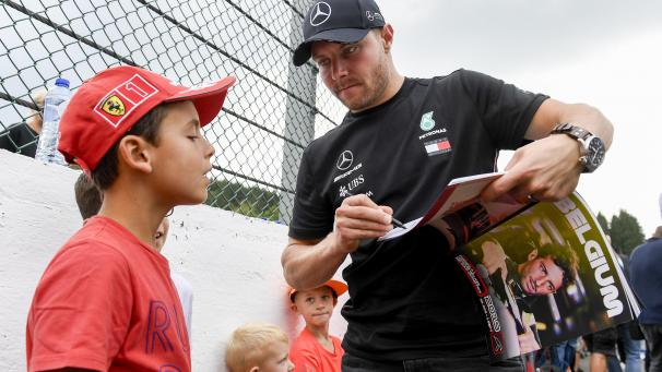 <p>Valtteri Bottas freut sich auf Spa.</p>