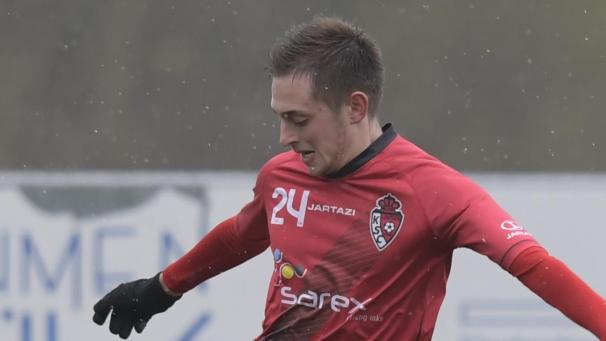 <p>Felix Brock (l.) leitete den Konter zum 1:0 ein und legte den zweiten Treffer selbst nach.</p>