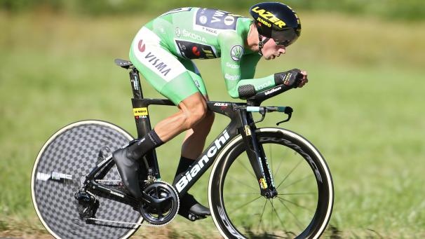 <p>Primoz Roglic war im Zeitfahren eine Klasse für sich.</p>