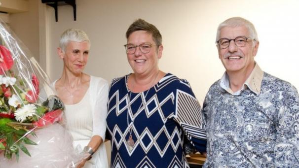 <p>Danielle Putters (l.) will wie ihr Vorgänger Roland Lentz (r.) mit der TI-Direktorin Patricia Schäfer (Mitte) im Tandem arbeiten.</p>