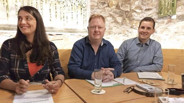 <p>Inga Voss, Freddy Mockel und Andreas Jerusalem (v.l.) stellen die Schwerpunkte ihrer künftigen parlamentarischen Arbeit vor.</p>