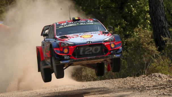 <p>Thierry Neuville beim Shakedown zur Rallye Türkei.</p>