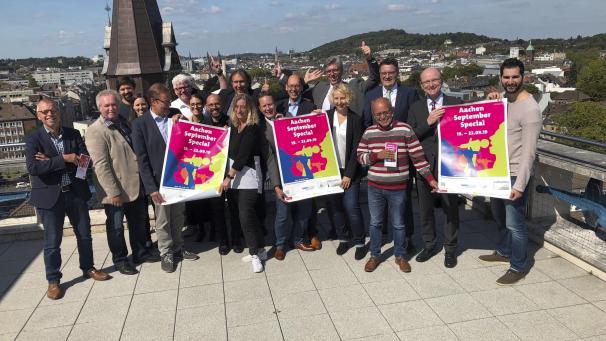 <p>Das „AachenSeptemberSpecial 2019“ vom 19. bis 22. September steht vor der Tür. Voller Vorfreude zeigten sich die Veranstalter, Stadt Aachen, der MAC – Märkte und Aktionskreis City e.V. und die RWTH Aachen als Kooperationspartner, bei der Pressekonferenz.</p>