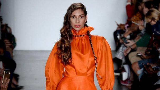 <p>Catherine Haduca in Aktion bei der letzten New Yorker Fashion Week, die vom 6. bis zum 14. September über die Bühne ging.</p>