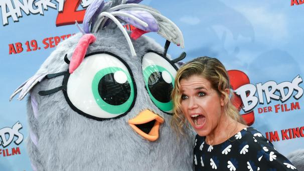 <p>Schauspielerin Anke Engelke gibt einem „Angry Bird“ ihre Stimme.</p>