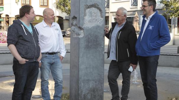 <p>Die Rallye-Organisatoren aus Ostbelgien und Westflandern, hier stellvertretend (v.l.n.r.) Danny Müller, Jürgen Schlabertz, Boudewijn Baertsoen und Frederic André, feiern Jubiläum.</p>