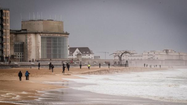 <p>Es herrschen stürmische Zeiten an der Küste von Ostende.</p>