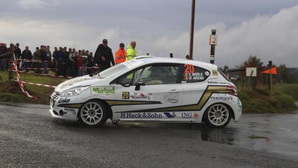<p>Der Weywertzer Tobias Brülls (Peugeot 208 R2) fühlte sich auf nasser Bahn wohl.</p>