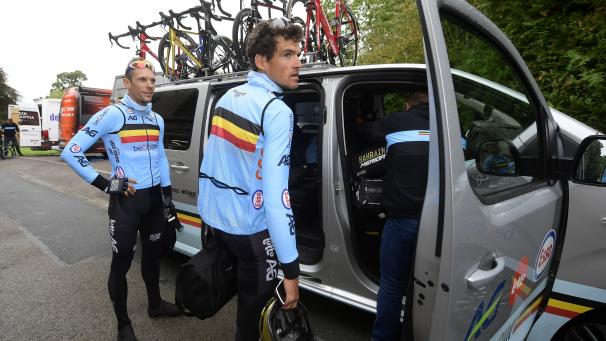 <p>Philippe Gilbert (links) und Greg Van Avermaet bilden die Doppelspitze.</p>