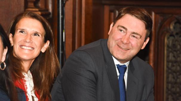 <p>Denis Ducarme (r.) und Sophie Wilmès.</p>