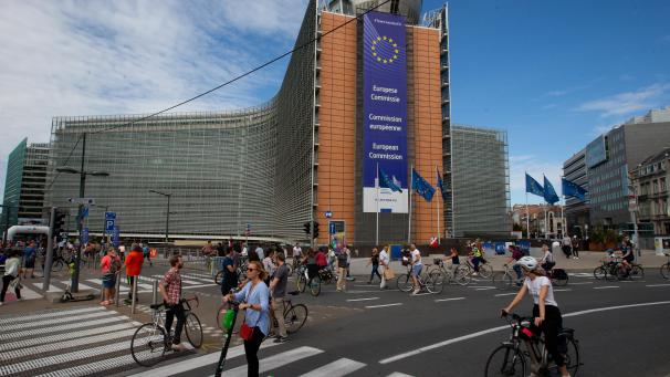 <p>Das 1963 bis 1967 erbaute Berlaymont-Gebäude in Brüssel ist der Sitz der Europäischen Kommission.</p>