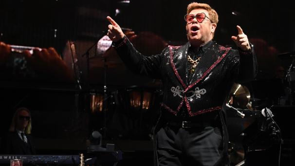 <p>Elton John bei seinem Konzert in München am 5. Juli 2019.</p>