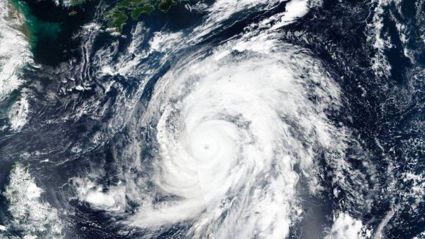 <p>Satellitenfoto der Nasa: Taifun Hagibis nähert sich Japan.</p>