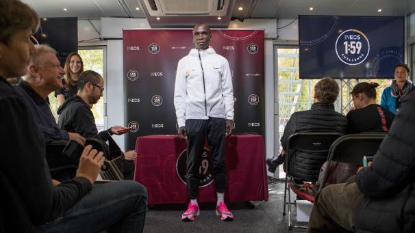 <p>Hat die Marathon-Schallmauer durchbrochen: Olympiasieger Eliud Kipchoge.</p>