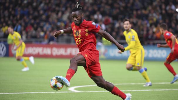 <p>Michy Batshuayi traf zum 1:0 für die Roten Teufel.</p>