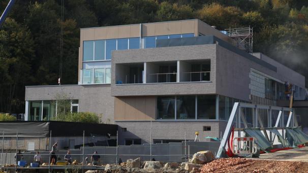 <p>Die Baustelle des My Hotels Malmedy auf dem ehemaligen Intermills-Gelände kommt gut voran. Das Hotel soll Ende November eröffnet werden.</p>