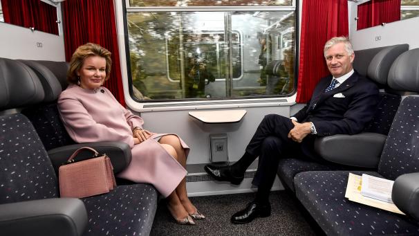 <p>Das Königspaar auf dem Weg nach Luxemburg.</p>