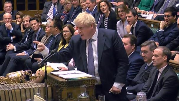 <p>Premier Boris Johnson schielt nun auf eine Neuwahl noch vor Weihnachten.</p>