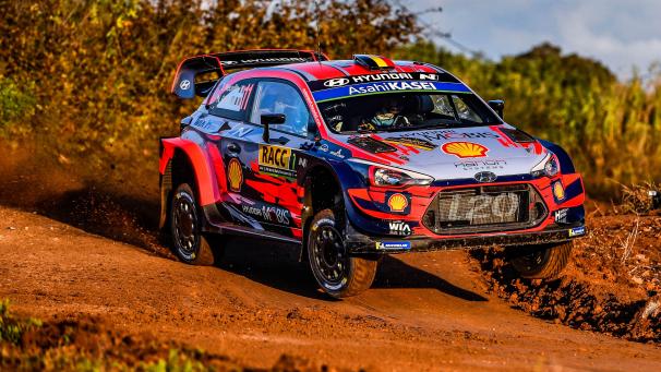 <p>Thierry Neuville zeigte am Freitag eine starke Leistung in seinem Hyundai.</p>