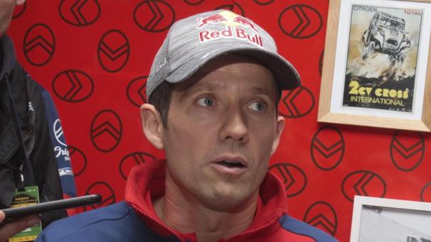 <p>Sébastien Ogier im Gespräch</p>