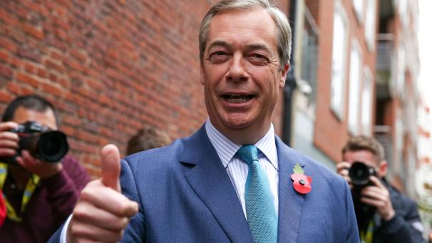 <p>Nigel Farage, Vorsitzender der britischen Brexit-Partei.</p>