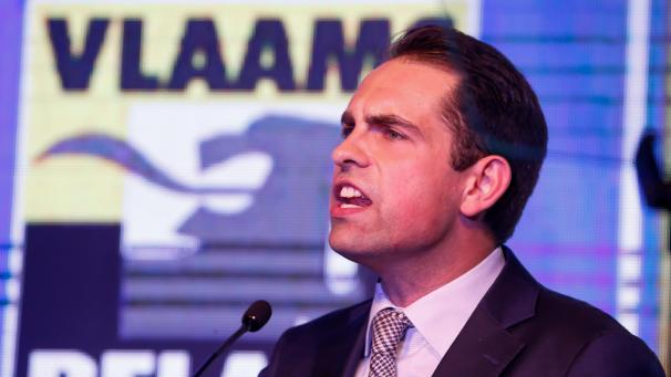 <p>Tom Van Grieken führte den Vlaams Belang zu Wahlerfolgen.</p>