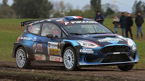 <p>Führt zurzeit bei der Rallye du Condroz: Stéphane Lefebvre.</p>