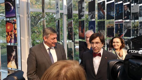 <p>Außer Floskeln nichts zur Regierungsbildung: Jan Jambon (l.) und Elio die Rupo beim Staatsbesuch in Luxemburg.</p>