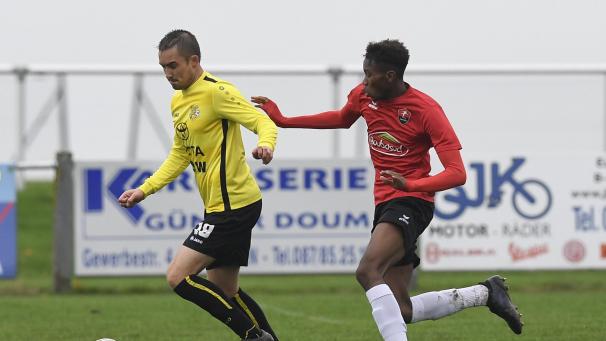<p>Besonders für die Raeren-Eynattener Offensive um Carlo Evertz (l.) wird die Aufgabe gegen Spy zum Geduldsspiel werden.</p>