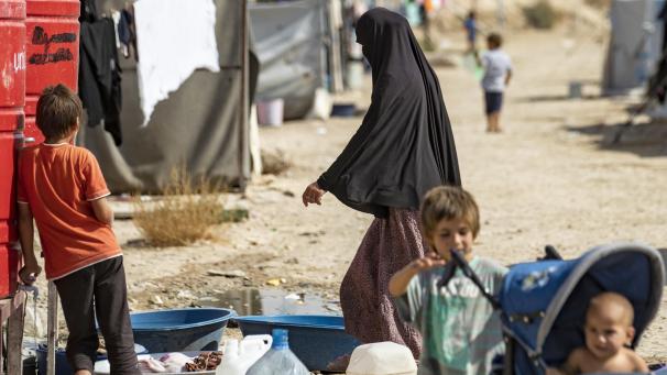 <p>Kinder in einem kurdischen Lager in Nordsyrien.</p>
