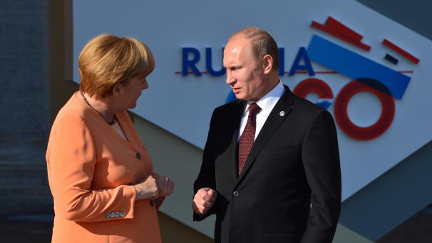 <p>Sie sprechen die Sprache des jeweils anderen und dennoch wirken sie immer verkrampft:Angela Merkel und Wladimir Putin.</p>