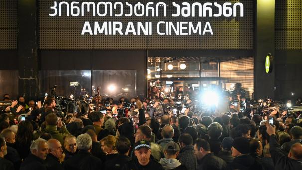 <p>Heftige Proteste begleiteten die Premiere des Films in Georgien.</p>