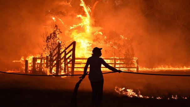 <p>Etwa 10.000 Quadratkilometer Land stehen nach Behördenangaben inzwischen allein im südöstlichen Bundesstaat New South Wales in Flammen.</p>