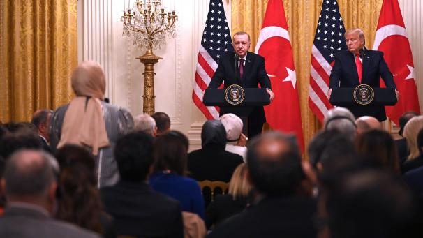 <p>Recep Tayyip Erdogan (links) und Donald Trump trafen sich im Weißen Haus in Washington</p>