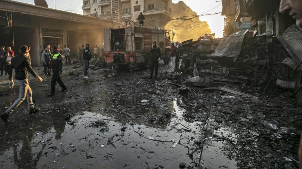 <p>Am Montag ging in Qamishli in Syrien eine Autobombe hoch.</p>