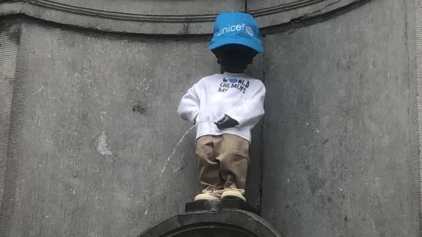 <p>Seit Montag im neuen Gewand: das Brüsseler Wahrzeichen Manneken Pis.</p>