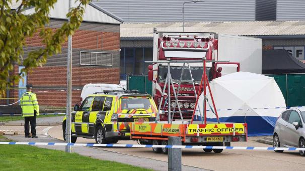<p>Ende Oktober sind 39 Leichen in einem Lkw-Container in der britischen Gemeinde Thurrock (Essex) entdeckt worden.</p>