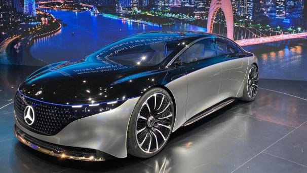 <p>Stuttgarter Visionen in Fernost: Mercedes zeigt in China die schon von der IAA bekannte Studie EQS.</p>