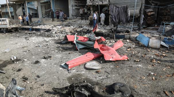 <p>Regelmäßig gehen Autobomben in Syrien hoch. Diese hier Ende Oktober.</p>