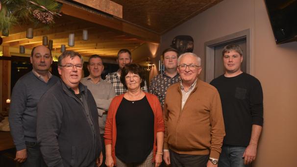 <p>Die ersten neun Mitglieder des künftigen Födekam-Verwaltungsrates wurden jetzt intern gewählt: v.l. Horst Bielen, Marc Lemmens, Marc Komoth, Christian Peiffer, Brigitte Cloot, Steven Gass, Ewald Zanzen und Rainer Hilger. Alexander Wahl fehlt auf dem Foto.</p>